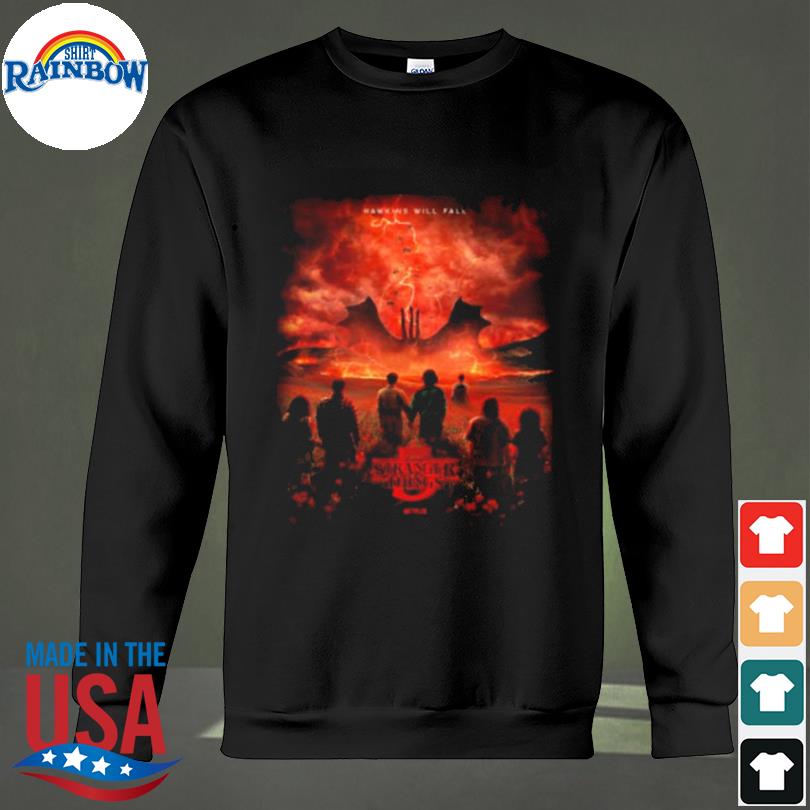 Stranger Things Season 5 2024 Hawkins Will Fall Shirt All Over Print –