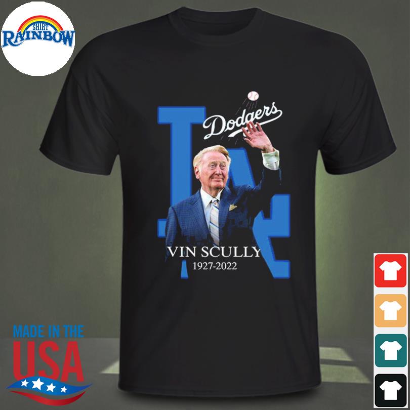 LA Dodgers Vin Scully Forever The Voice Of Dodgers 1927-2022 Signatures T- Shirt, hoodie, sweater, long sleeve and tank top