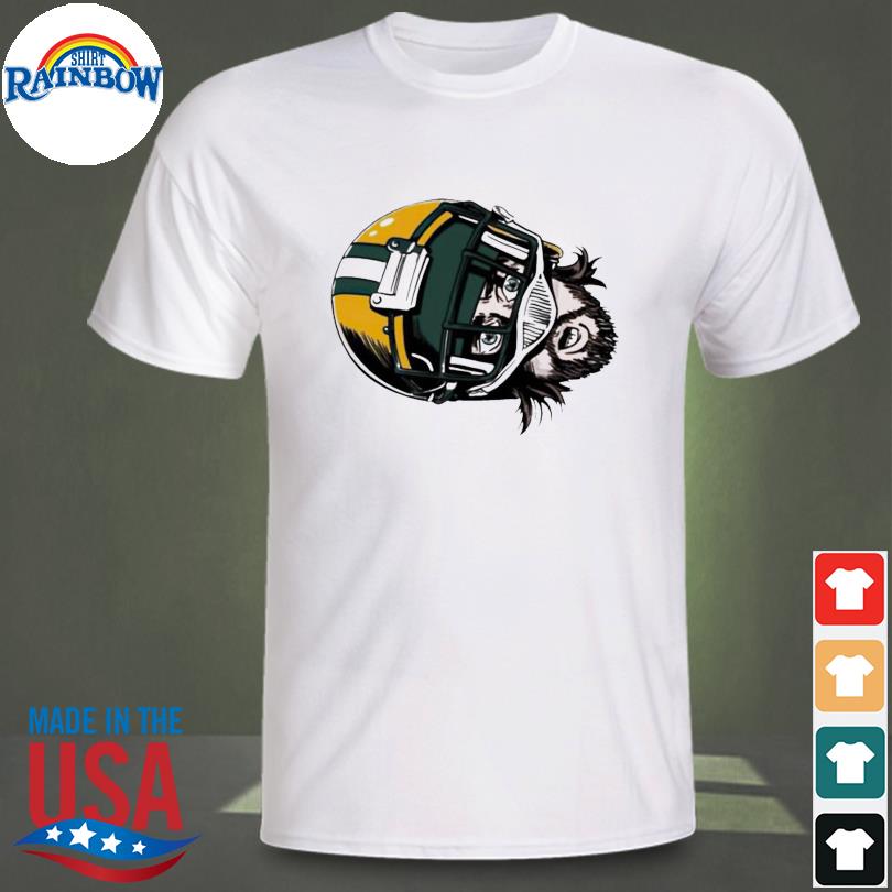 Aaron Rodgers Face Green Long Sleeve Shirt