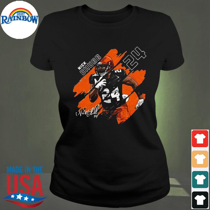 Nick Chubb Cleveland Browns signature poster shirt, hoodie