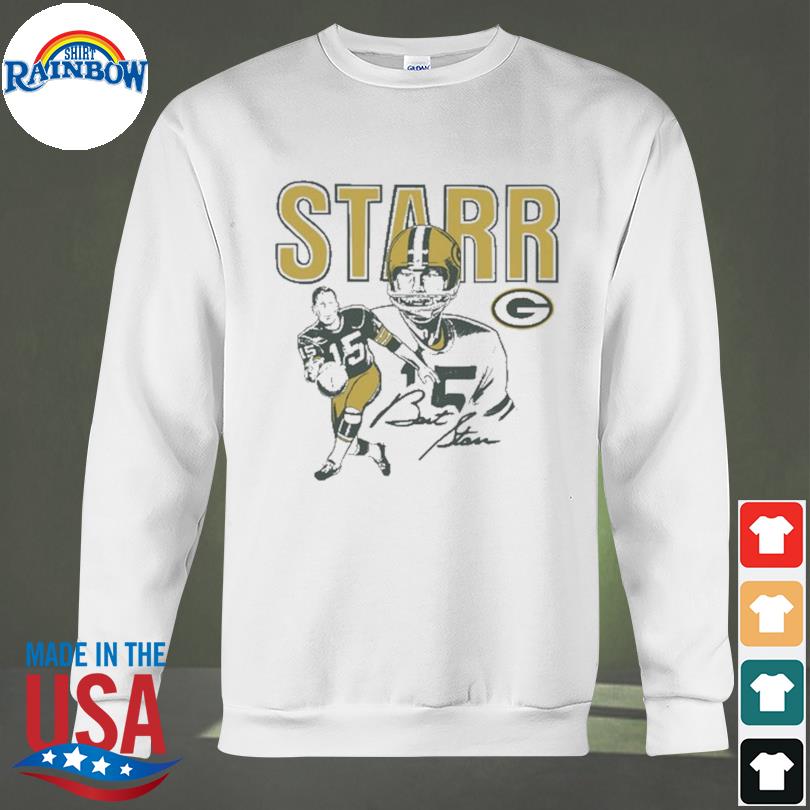 Bart Starr Green Bay Packers signature shirt - Online Shoping