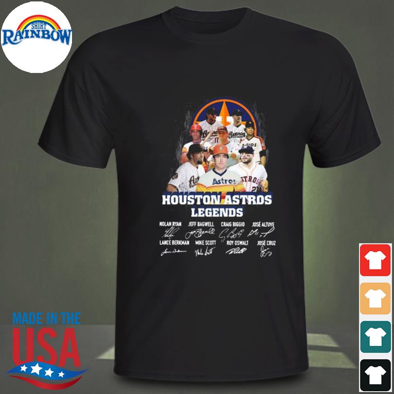 Houston Astros Legends Sigantures T-Shirt - TeeNavi