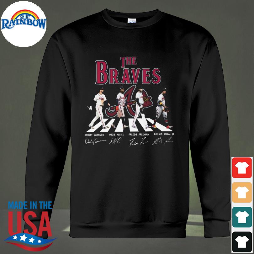 The Atlanta Braves Abbey Road Dansby Swanson Ozzie Albies 2022 signatures  shirt, hoodie, longsleeve tee, sweater