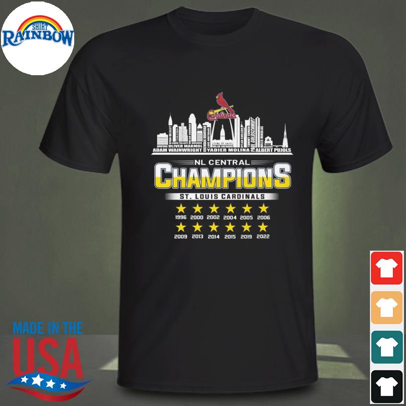 St Louis Cardinals Postseason NL Central Division Champions Signatures shirt,  hoodie, sweater, long sleeve and tank top