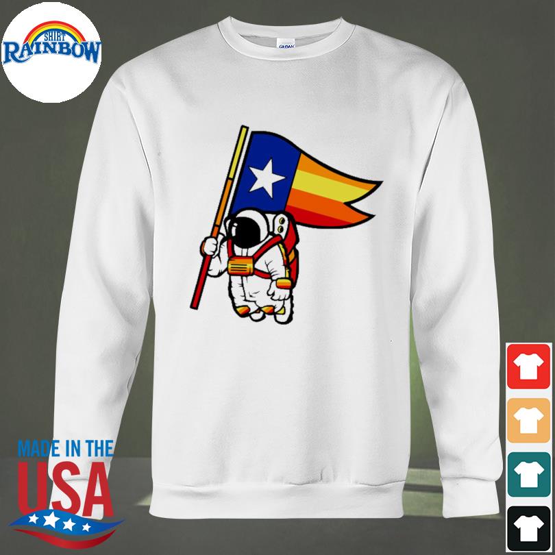 Houston Champ Texas Flag Astronaut Space City Shirt - TeeUni