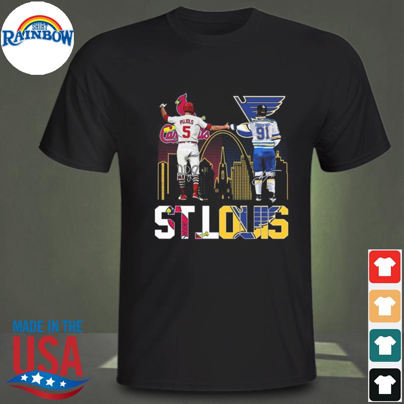 St Louis Cardinals Pujols and Tarasenko St. Louis Blues St Louis City  signatures shirt, hoodie, sweater, long sleeve and tank top