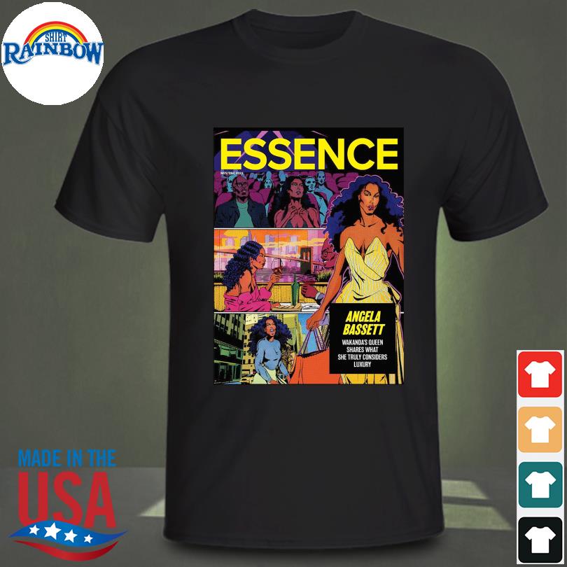 Angela bassett wakanda queen forever on brand new essence cover shirt