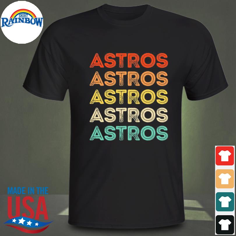 Astros name personalized vintage retro shirt