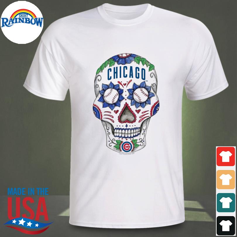 Chicago Cubs Sugar Skull raglan 2022 shirt