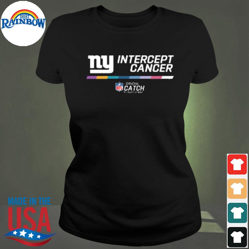 New York Giants Crucial Catch Intercept Cancer shirt, hoodie, sweater, long  sleeve and tank top