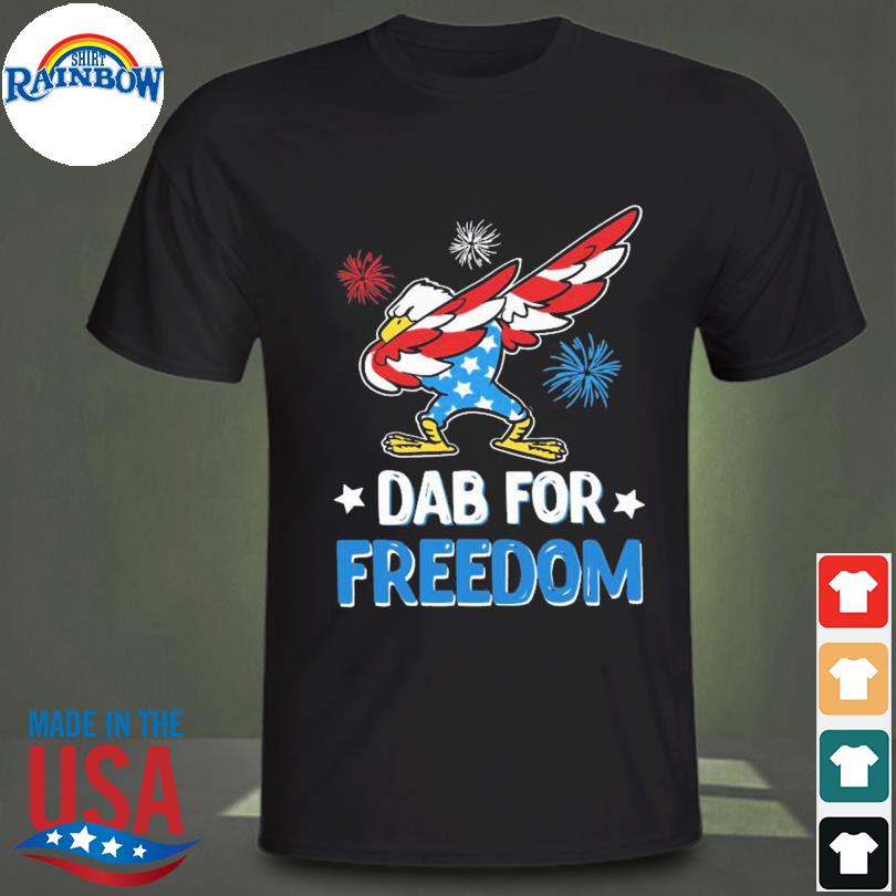 Dabbing eagle dab for freedom marked cricetus American independence shirt