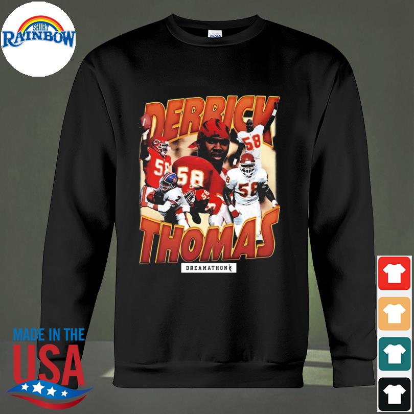 Official Dreamathon merch derrick thomas shirt, hoodie, tank top, sweater  and long sleeve t-shirt