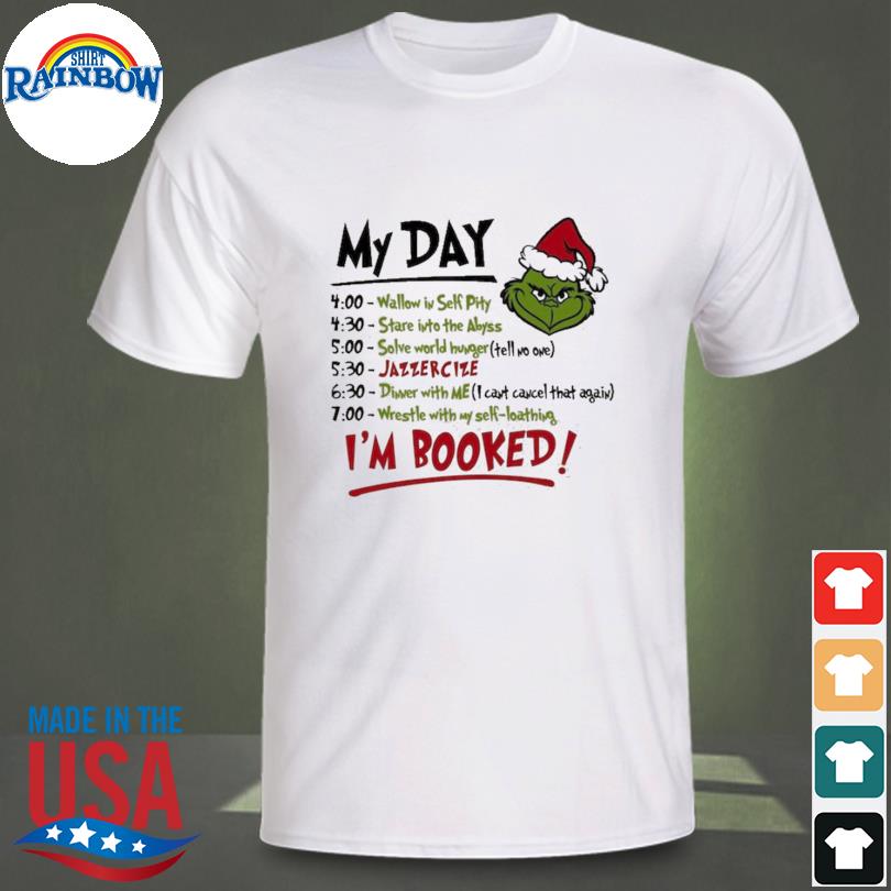 Grinch Face My Day Christmas Im Book sweater