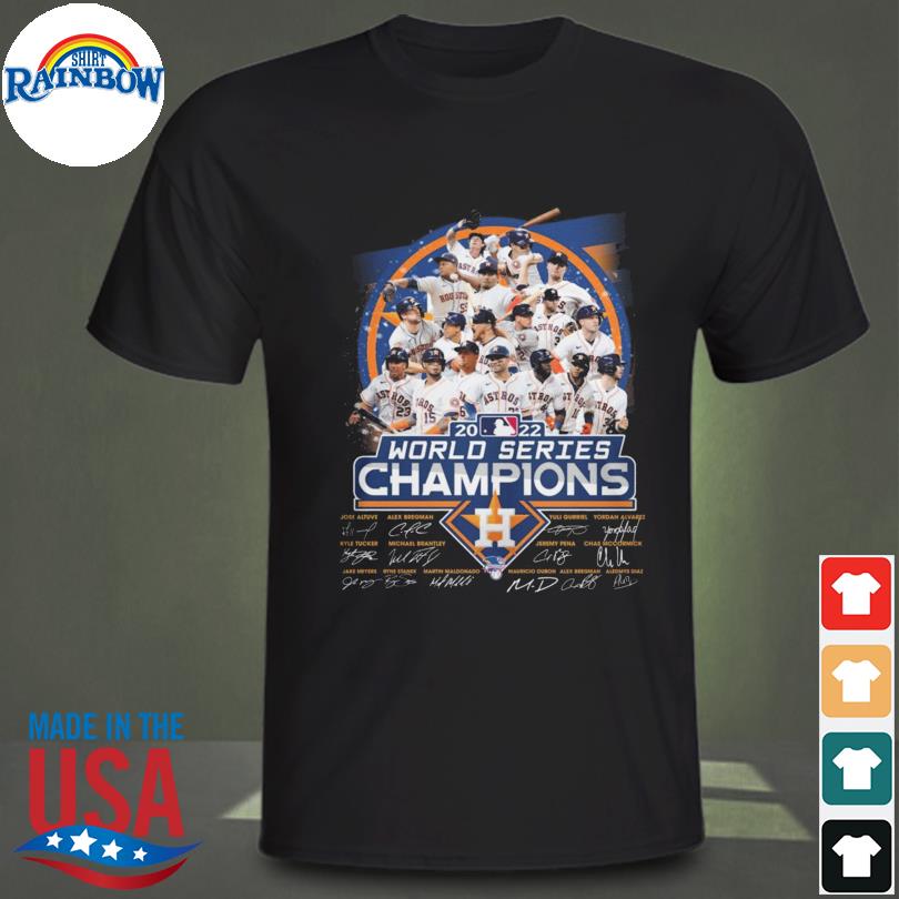 The Houston Astros team World Series Champions 2022 signatures shirt,  hoodie, sweater, long sleeve and tank top