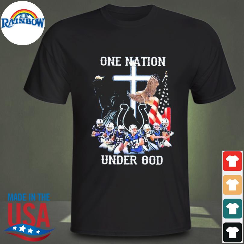 Indianapolis Colts one nation under god American flag shirt