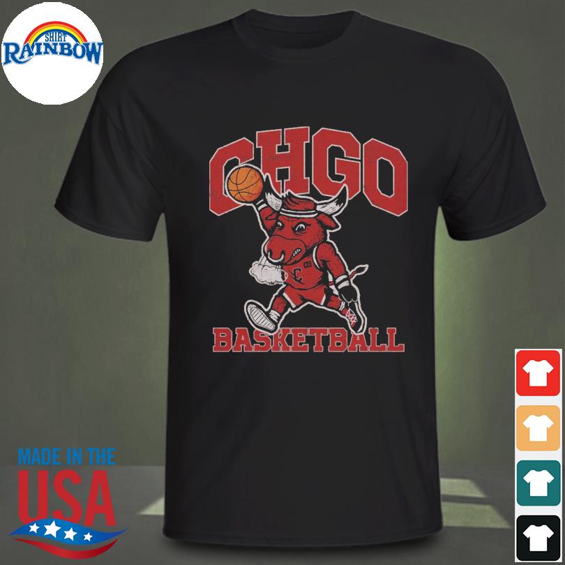 Mascot chicago Bull Chgo basketball shirt