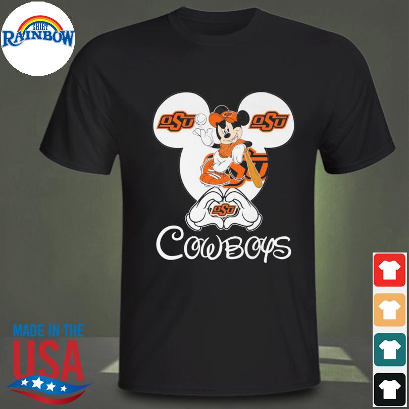 Mickey Mouse I love Oklahoma State Cowboys football 2022 shirt