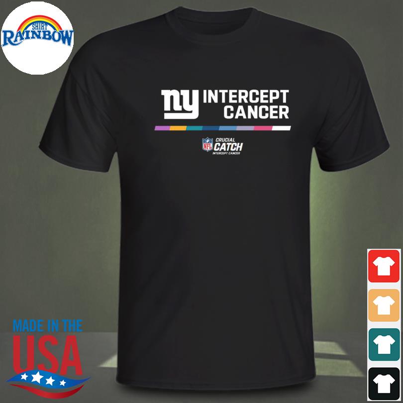 Ny Intercept Cancer Shirt - Crucial Catch Sweatshirt Short Sleeve