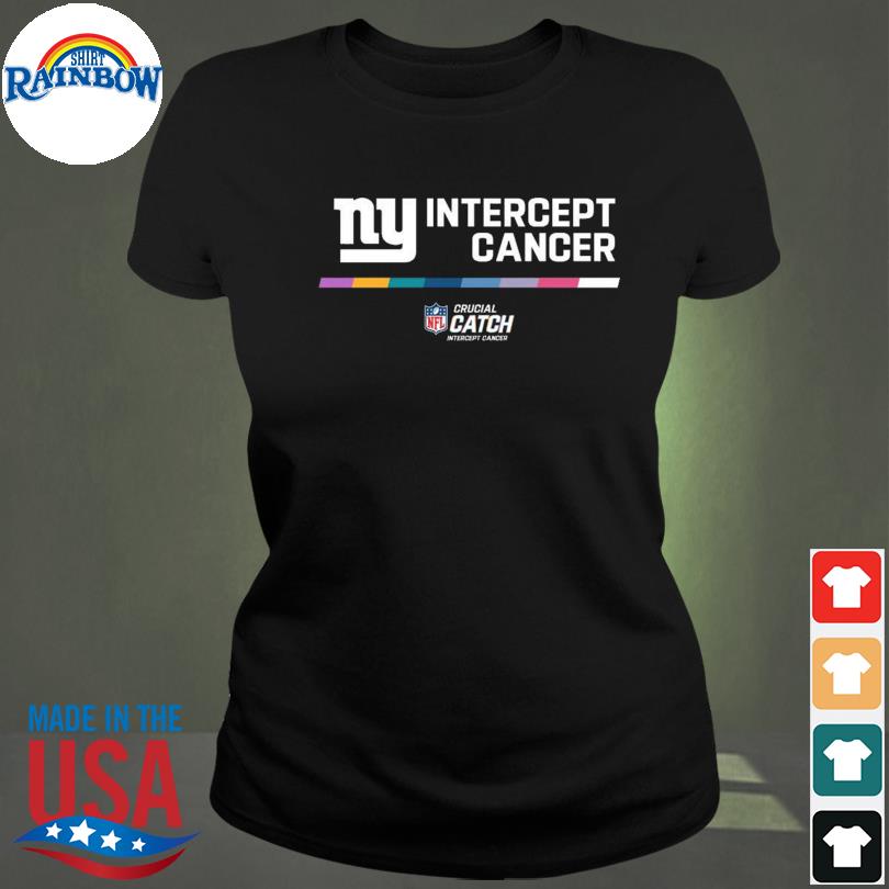 Official new York Giants Intercept Cancer 2022 NFL Crucial Catch  Performance T-Shirt, hoodie, sweater, long sleeve and tank top