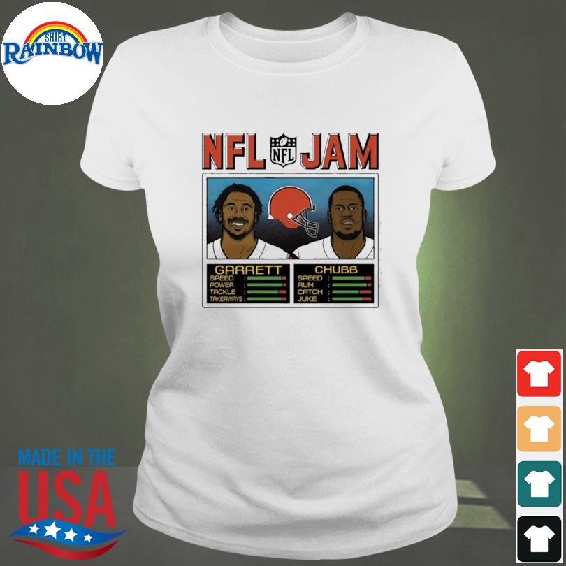 Nfl Jam Cleveland Browns Myles Garrett And Nick Chubb Shirt, hoodie,  sweater, long sleeve and tank top