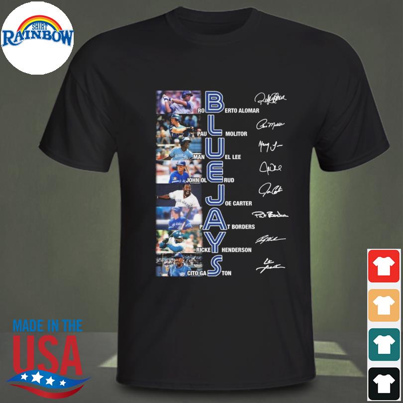 Toronto Blue Jays 30th Anniversary Signatures Shirt - Online Shoping