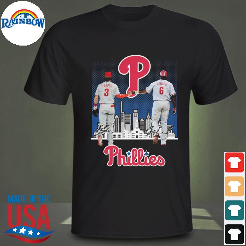 Ryan Howard and Bryce Harper Philadelphia Phillies signature shirt