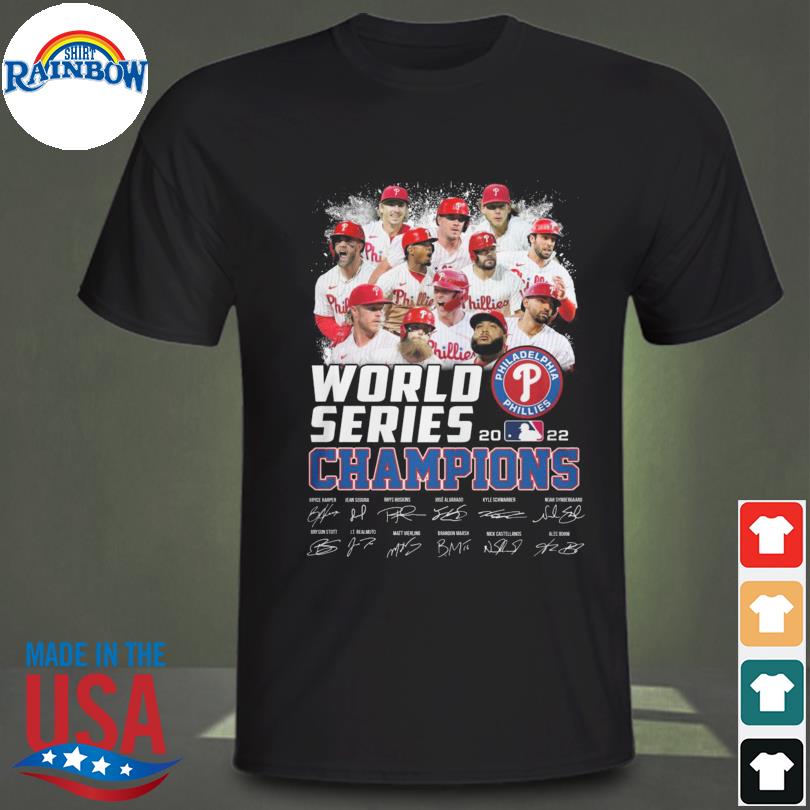 Philadelphia phillies world series 2022 champions signatures shirt