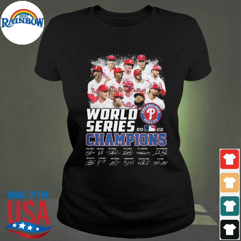 Philadelphia Phillies World Series 2022 Champions Signatures T