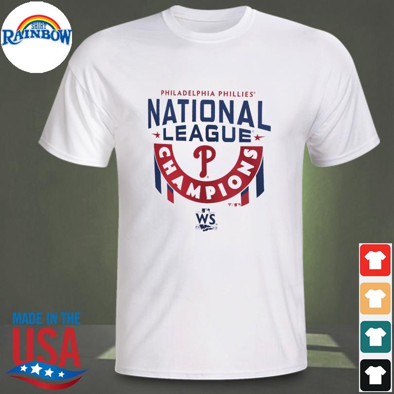 Philadelphia phillies youth 2022 national league champions locker room shirt