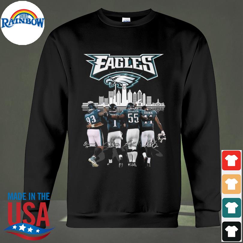 Phillies Eagles City Brandon Graham A.J Brown Milton Williams signatures  shirt, hoodie, sweater, long sleeve and tank top