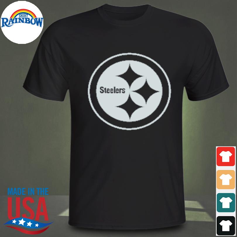 Pittsburgh steelers rflctv name and logo shirt
