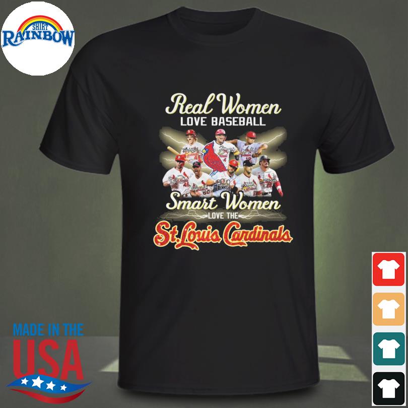 Real women love baseball smart women love the St Louis Cardinals shirt,  hoodie, sweater, long sleeve and tank top