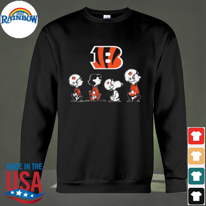 Snoopy and Peanuts cincinnati bengals logo 2022 shirt, hoodie