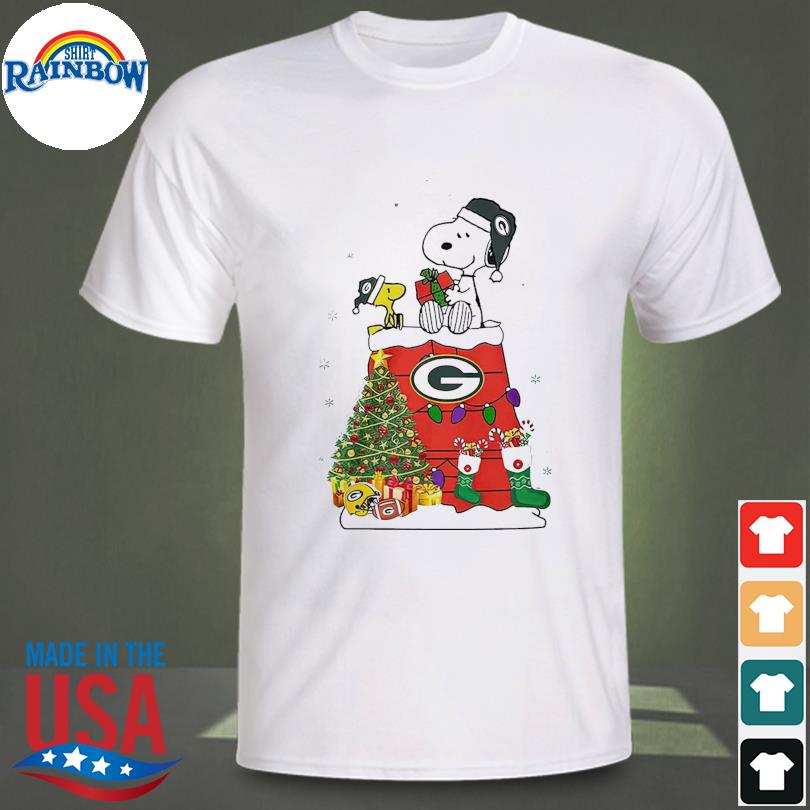 Snoopy green bay packers nfl football shirt