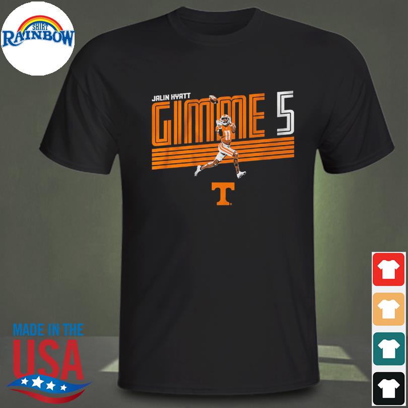 Official tennessee Football Jalin Hyatt Gimme 5 Shirt, hoodie, sweater,  long sleeve and tank top