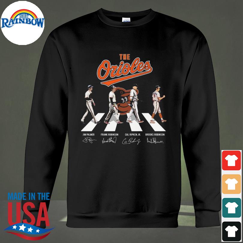 The orioles walking abbey road vintage signatures shirt, hoodie, sweater,  long sleeve and tank top