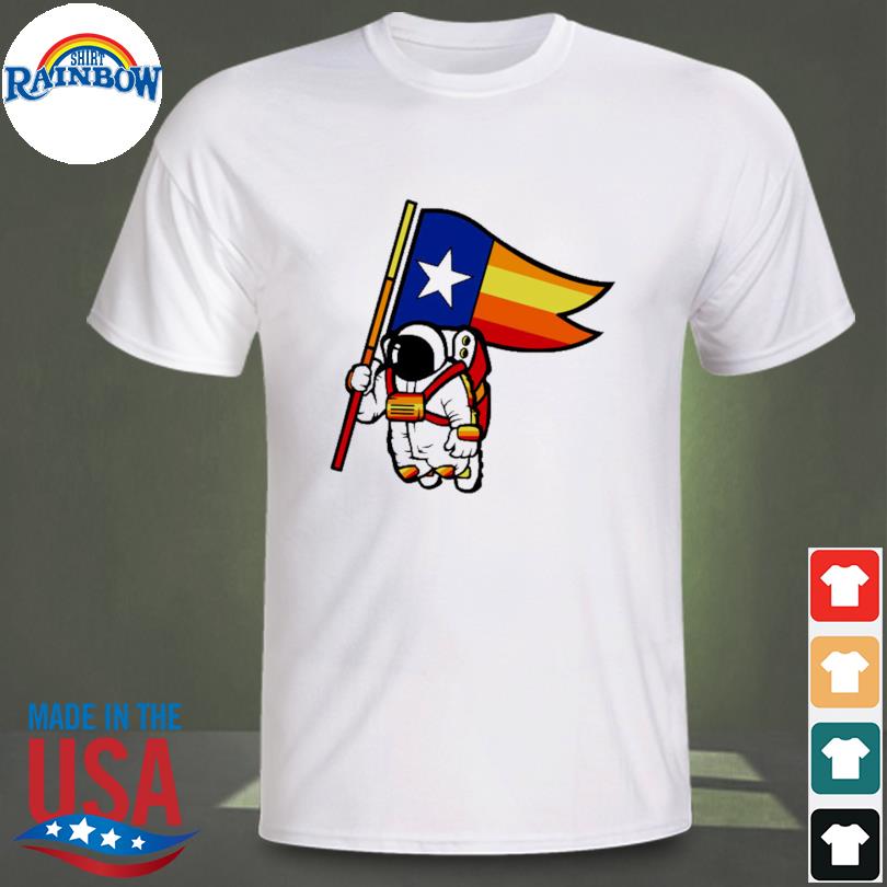 Houston champ Texas flag astronaut space city shirt