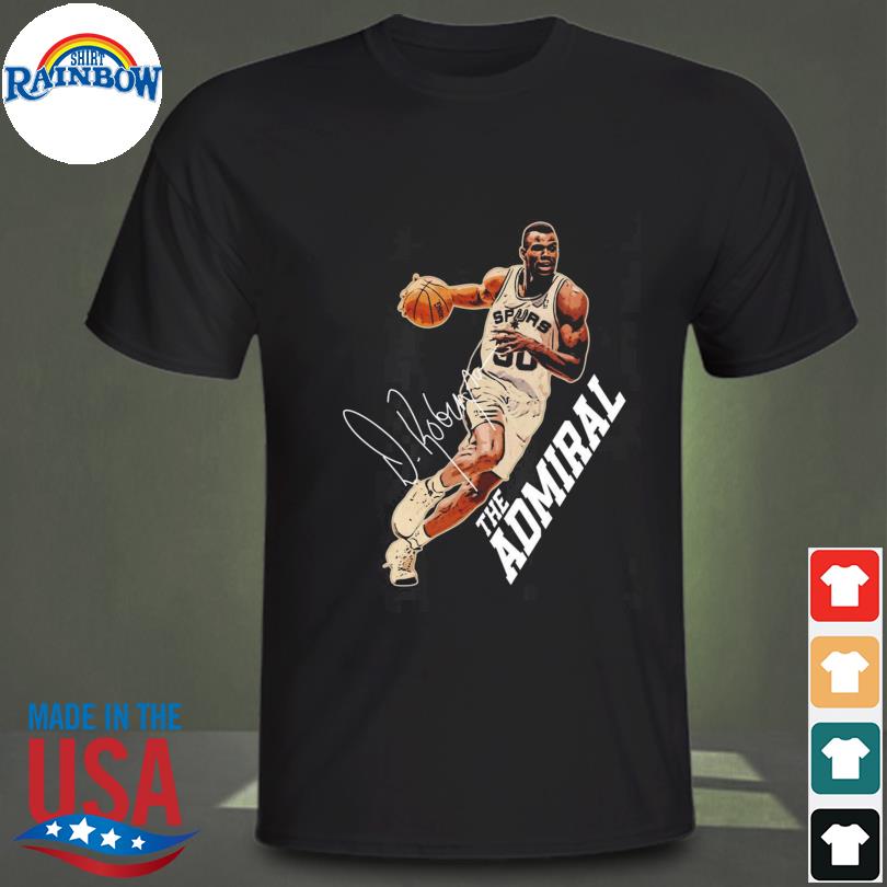 Basketball signature david robinson vintage shirt