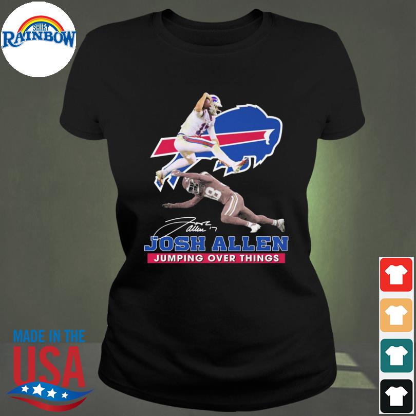 Buffalo Bills Josh Allen Jumping over things signature 2022 shirt, hoodie,  sweater, long sleeve and tank top