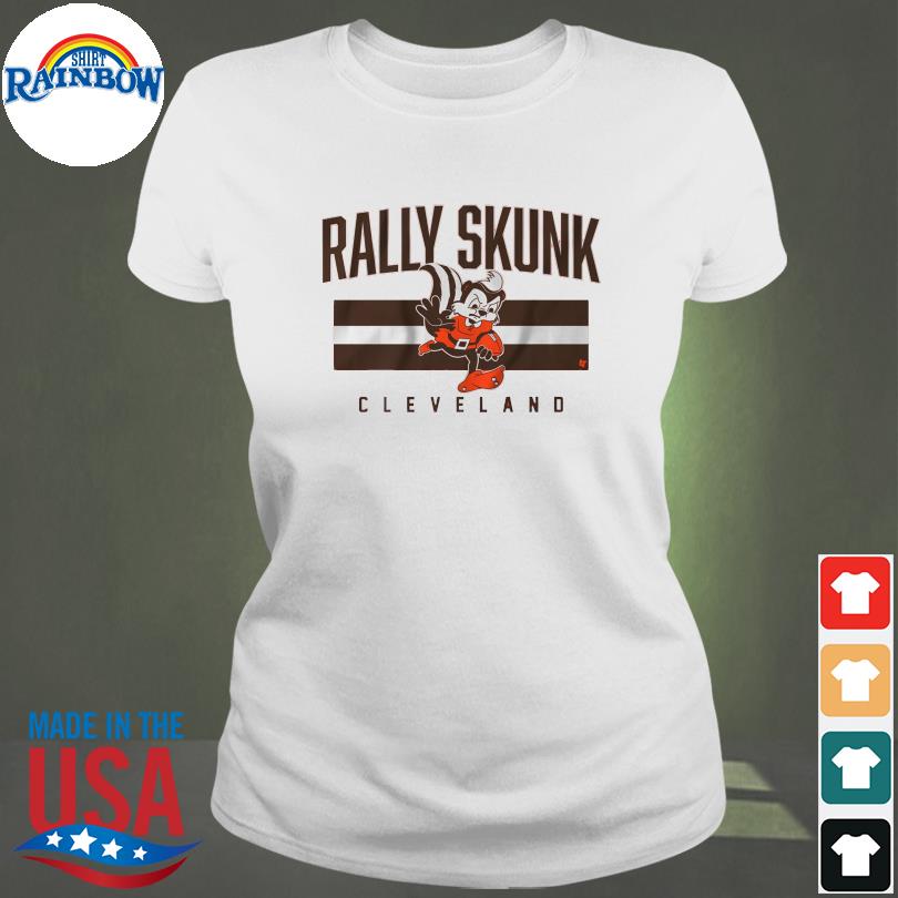 Official logo cleveland rally skunk shirt, hoodie, sweater, long sleeve and  tank top