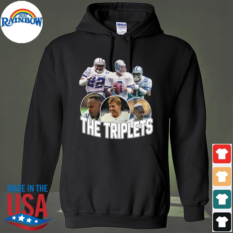 The triplet's emmitt smith troy aikman and michael irvin shirt, hoodie,  longsleeve tee, sweater