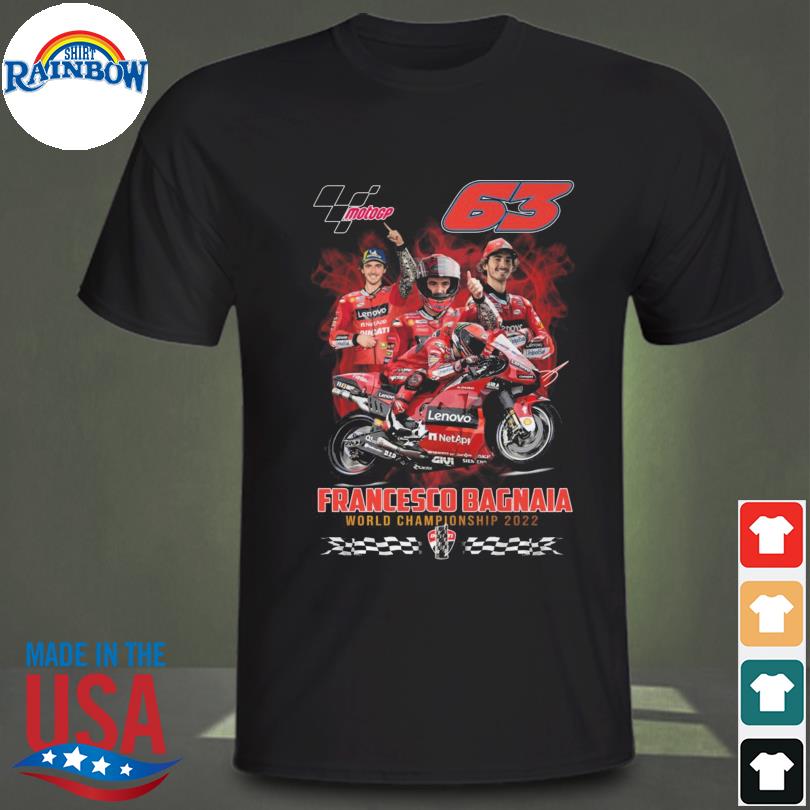 Francesco Bagnaia MotoGP world championship 2022 signature shirt