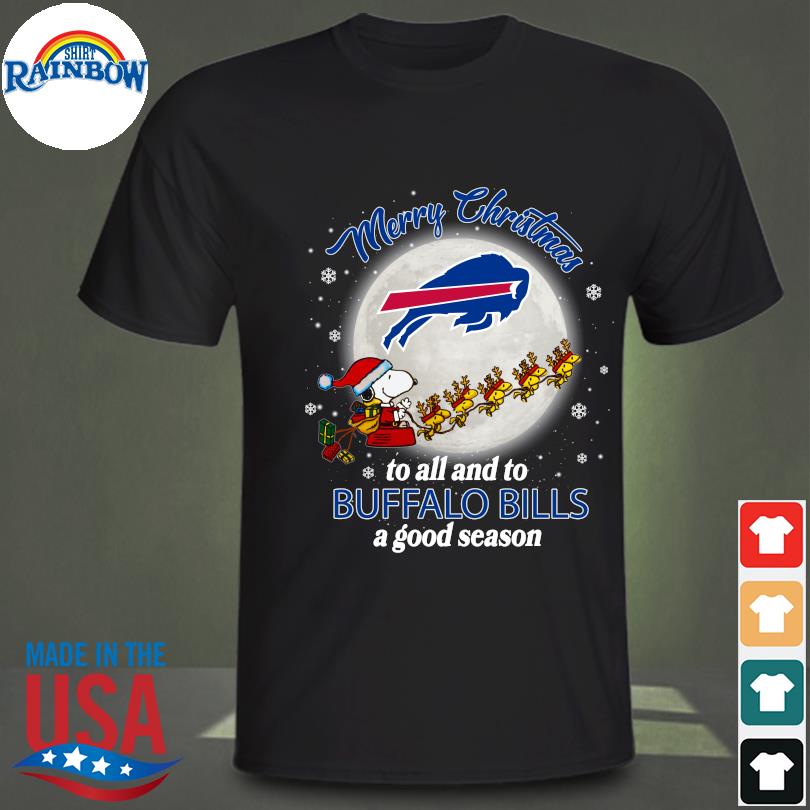 Buffalo Bills Santa Snoopy Brings Christmas To Town T-Shirt - T-shirts Low  Price