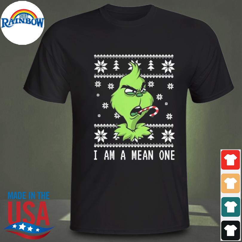 Grinch I am a mean one ugly christmas sweater