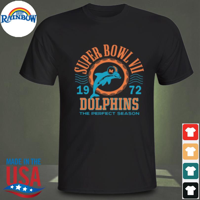 Miami Dolphins 1972 Perfect Season T-Shirt from Homage. | Officially Licensed Vintage NFL Apparel from Homage Pro Shop.