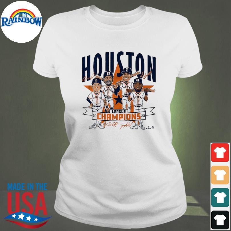 MLB Team Houston Astros American League Champions 2022 Signatures shirt,  hoodie, sweater, long sleeve and tank top