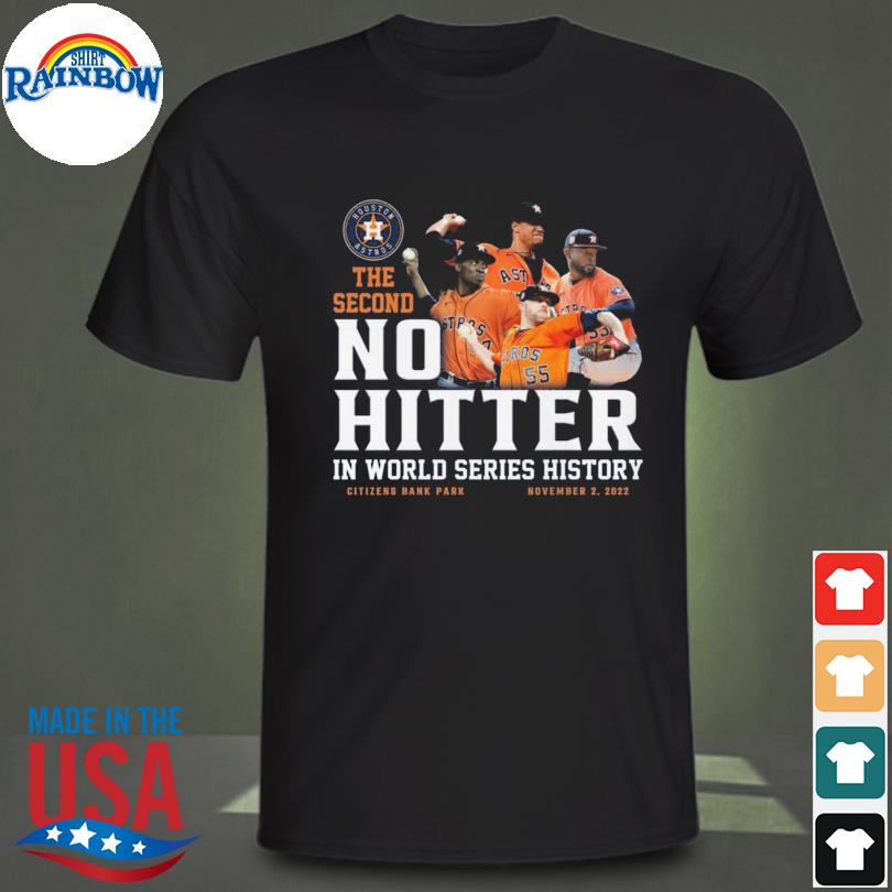 Houston astros the second no hitter in world series history shirt