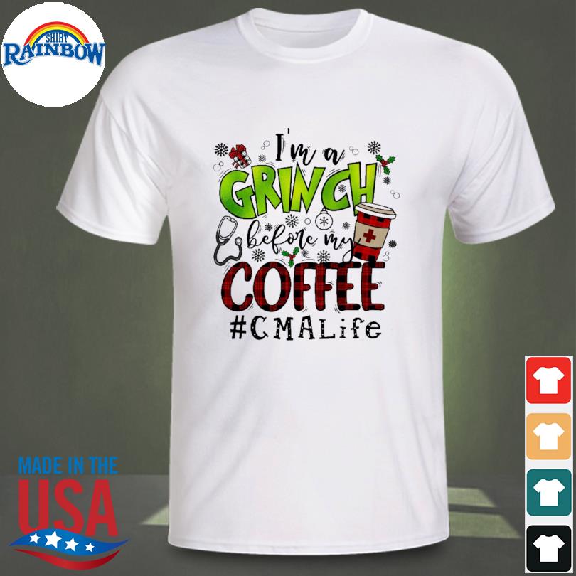 I'm a grinch before my coffee CMA life christmas sweater