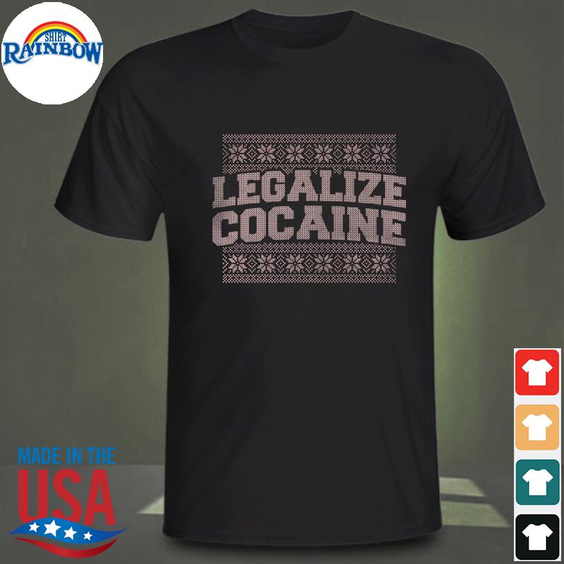 Legalize cocaine ugly Christmas sweater