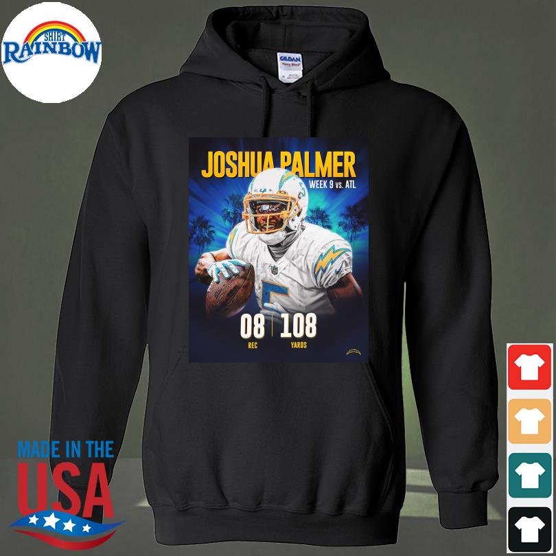 Los Angeles Chargers Joshua Palmer week 9 vs atl 08 108 shirt, hoodie,  longsleeve tee, sweater